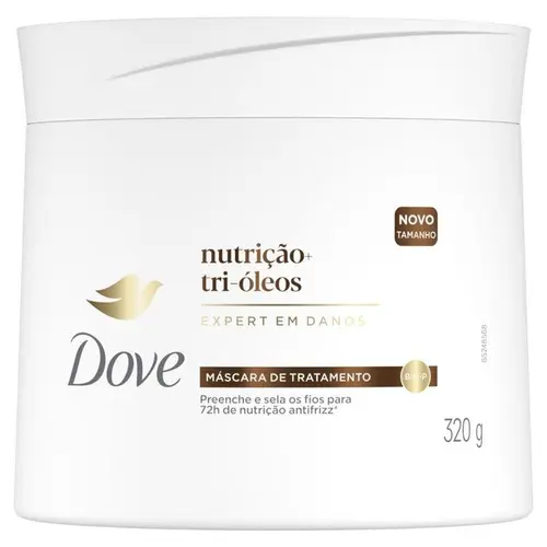 Máscara Capilar Dove 2 em 1 Nutrição Tri-Óleos 320g