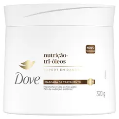 Máscara Capilar Dove 2 em 1 Nutrição Tri-Óleos 320g