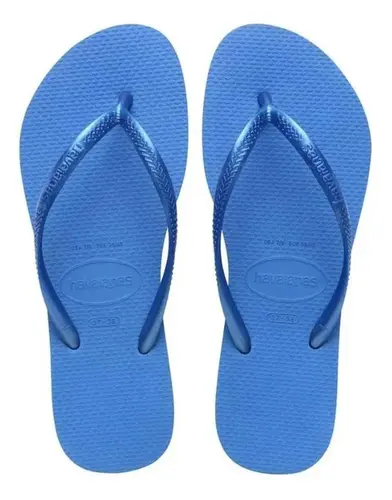 Chinelo Havaianas Slim Lisa Azul Brilhante 39/40