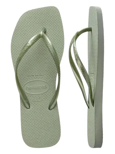 Chinelos Havaianas Slim Square Smoke Green 39/40