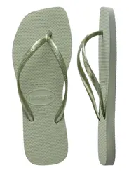 Chinelos Havaianas Slim Square Smoke Green 39/40