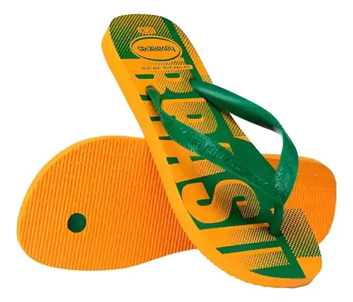 Chinelo Havaianas Top Vai Brasil Amarelo 41/42