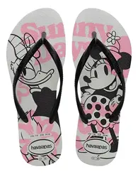 Chinelo Havaianas Slim Disney Branco/Preto 39/40