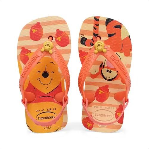 Chinelo Havaianas Baby Disney Ursinho Pooh Classics Buttercream 19/20