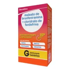Maleato de Bronfeniramina 2mg + Cloridrato de Fenilefrina 5mg Xarope 120ml Biosintética Genérico