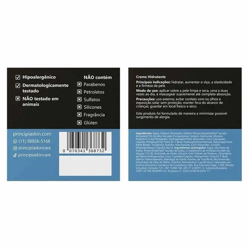 Creme Hidratante Facial Principia Ch-01 50g