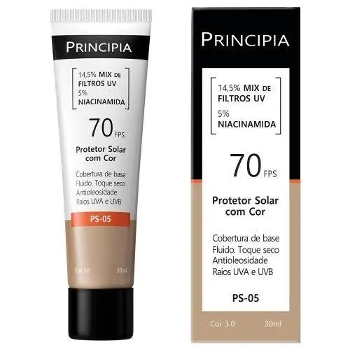 Protetor Solar Principia FPS 70 30mL - Cor 3.0