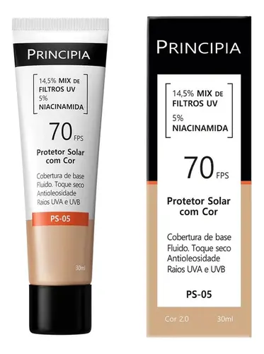 Protetor Solar Principia Fps 70 30mL - Cor 2.0