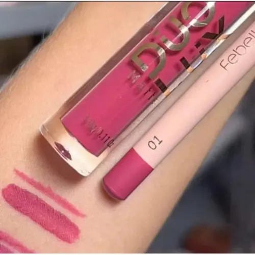 Duo Lux Matte Contorno Labial e Batom Líquido Febella
