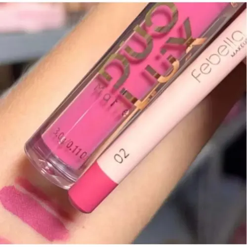 Duo Lux Matte Contorno Labial e Batom Líquido Febella