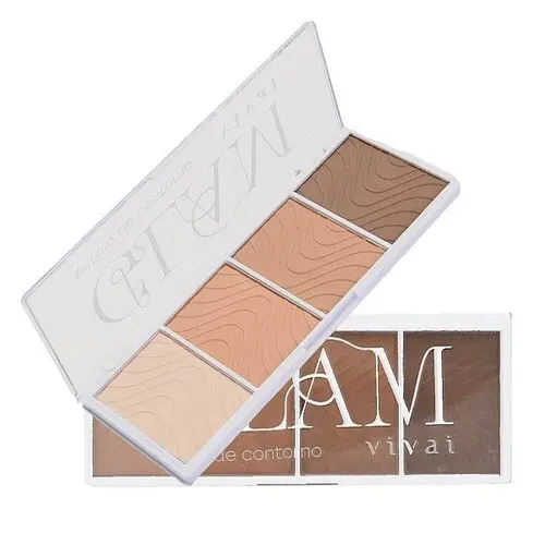 Paleta de Contorno 4 Cores Glam Vivai