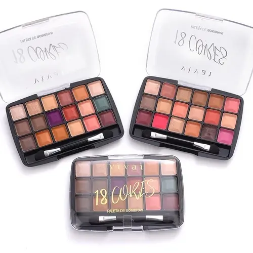 Paleta De Sombra Com 18 Cores Vivai