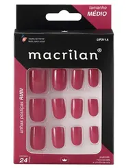 Unhas Posticas Macrilan Bailarina Rubi