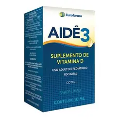 Aidê3 Vitamina D Limão Gotas 10ml
