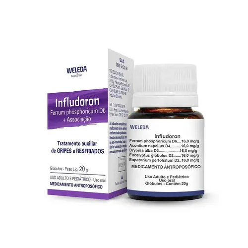 Infludoron Ferrum Phosphoricum D6 + Associações Glóbulos 20g