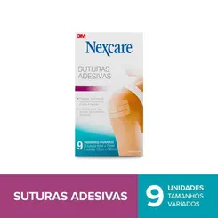 Sutura Adesiva Nexcare Tamanhos Variados 9 Unidades