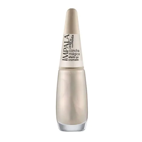 Esmalte Efeito Pó Cromado Impala A Cor da Moda Concha Mágica 7,5ml