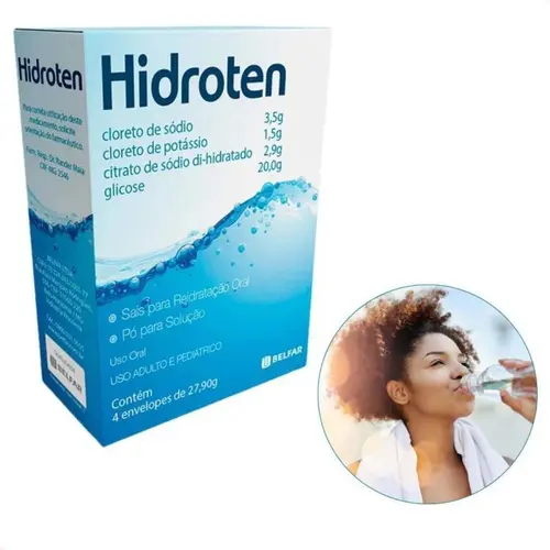 Sais Reidratação Oral Hidroten Pó 4 Envelopes Sem Sabor