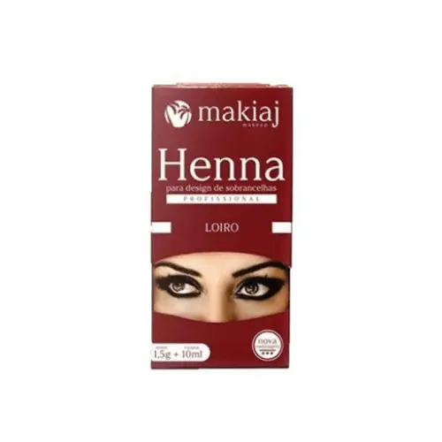 Henna Sobrancelha Makiaj  Loiro