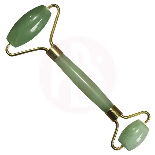 Rolo Massageador Facial Pedra Jade Anti Stress/Rugas