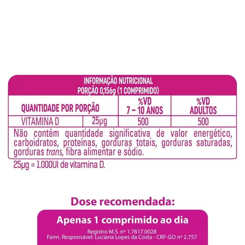 Addera D3 Vitamina D 1.000UI  90 Comprimidos