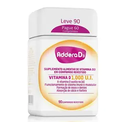 Addera D3 Vitamina D 1.000UI  90 Comprimidos