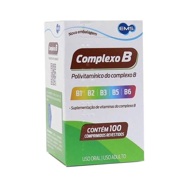 Complexo B EMS 100 Comprimidos Na Drogaria Primus