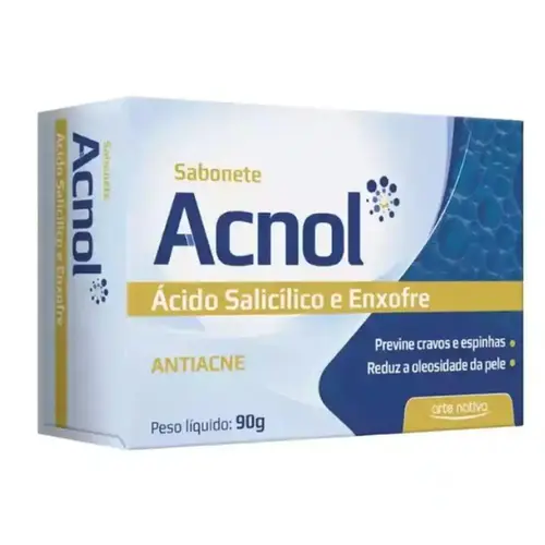 Sabonete Antiacne Enxofre Acnol 90g