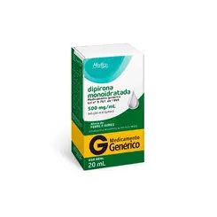 Dipirona Monoidratada 500mg/ml Solução Oral 20ml Medley Genérico