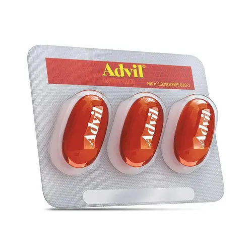 Advil Ibuprofeno 400mg 3 cápsulas